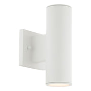 WAC Cylinder 2Lt LED Up/Down Wall Light, White/White - WS-W190212-30-WT