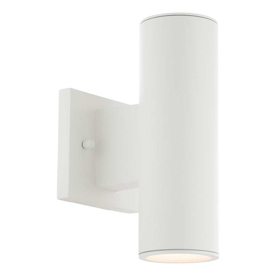 WAC Cylinder 2Lt LED Up/Down Wall Light, White/White - WS-W190212-30-WT