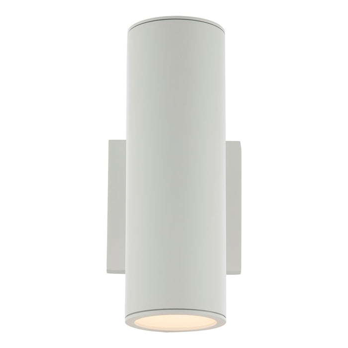 WAC Cylinder 2Lt LED Up/Down Wall Light, White/White