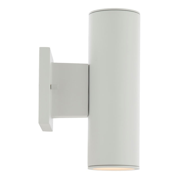 WAC Cylinder 2Lt LED Up/Down Wall Light, White/White