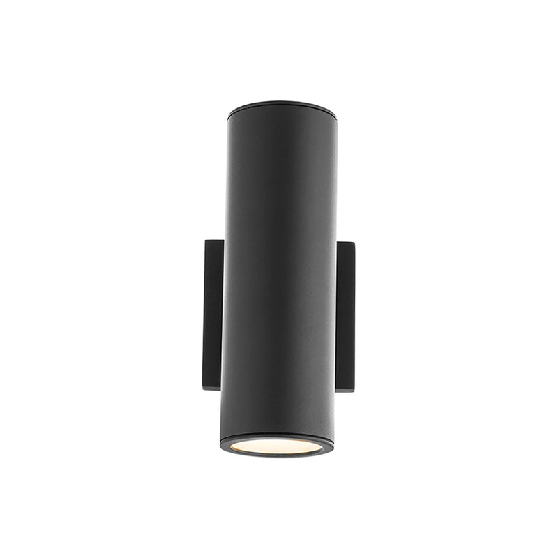 WAC Lighting Cylinder LED 2Lt Up/Down Outdoor Wall, Black