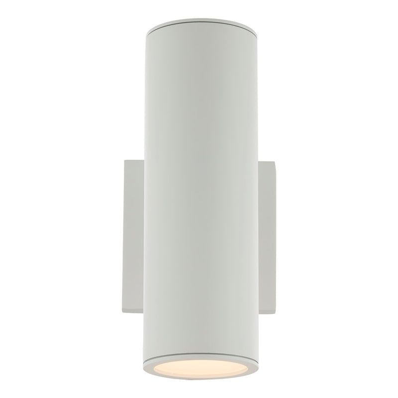 WAC Lighting Cylinder LED 2Lt Up/Down Outdoor Wall, White