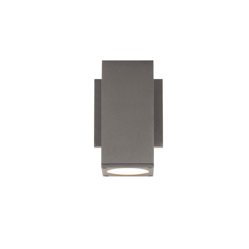 WAC Lighting Cubix LED 1Lt Up/Down Outdoor Wall Light , Black