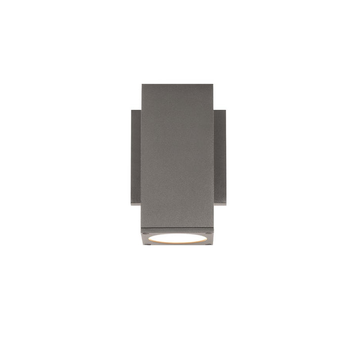 WAC Lighting Cubix LED 1Lt Up/Down Outdoor Wall Light , Black