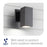 WAC Lighting Cubix LED 1Lt Up/Down Outdoor Wall Light , Black