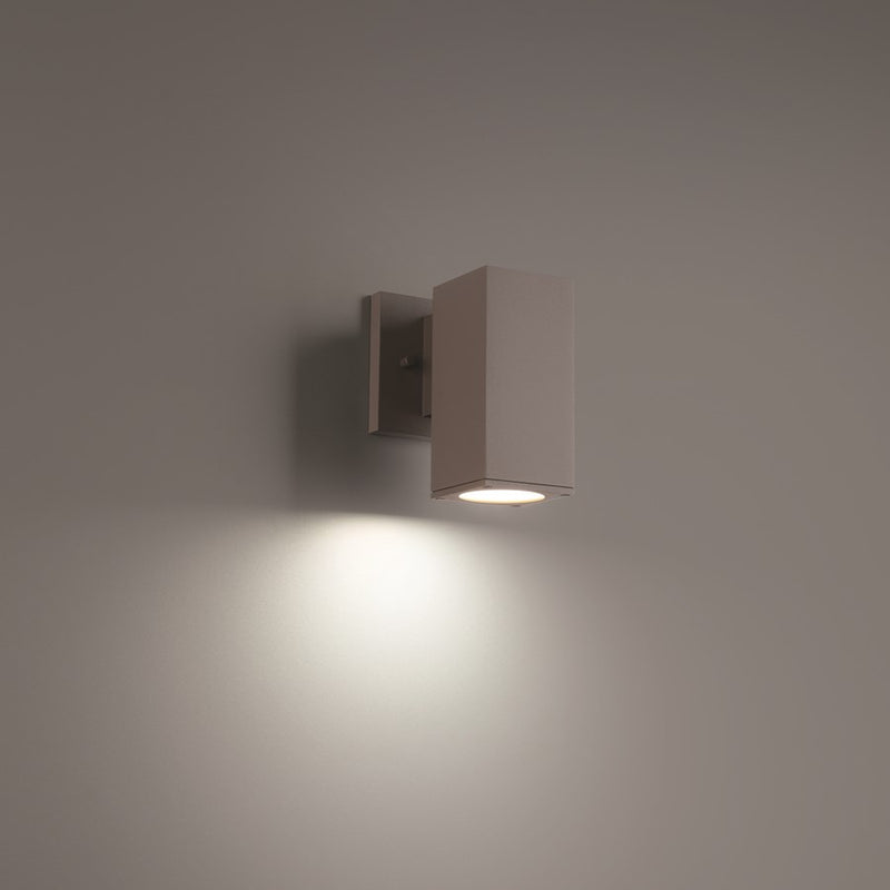 WAC Lighting Cubix LED 1Lt Up/Down Outdoor Wall , Bronze