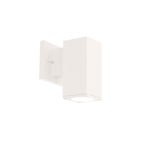 WAC Lighting Cubix LED 1Lt Up/Down Outdoor Wall Light , White - WS-W220208-CS-WT