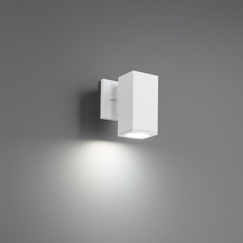 WAC Lighting Cubix LED 1Lt Up/Down Outdoor Wall Light , White