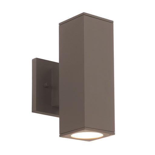 WAC Lighting Cubix LED 2Lt Up/Down Outdoor Wall , Bronze - WS-W220212-CS-BZ