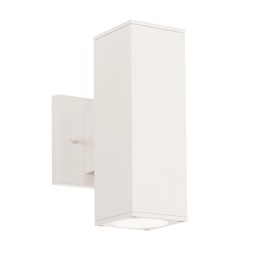 WAC Lighting Cubix LED 2Lt Up/Down Outdoor Wall Light , White - WS-W220212-CS-WT