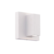 WAC Vue 5in 1Lt LED Indoor/Outdoor Wall Light, White/Frosted - WS-W230205-CS-WT