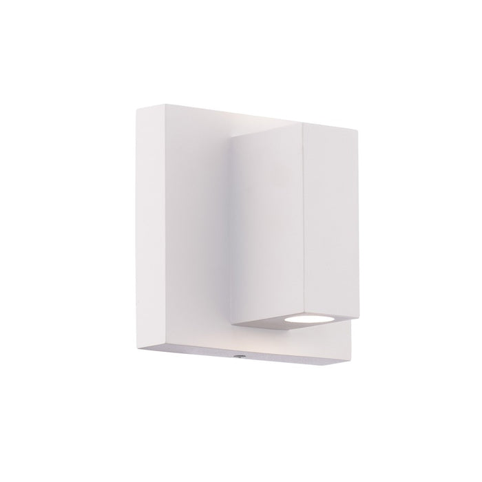 WAC Vue 5in 1Lt LED Indoor/Outdoor Wall Light, White/Frosted - WS-W230205-CS-WT