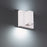 WAC Vue 5in 1Lt LED Indoor/Outdoor Wall Light, White/Frosted