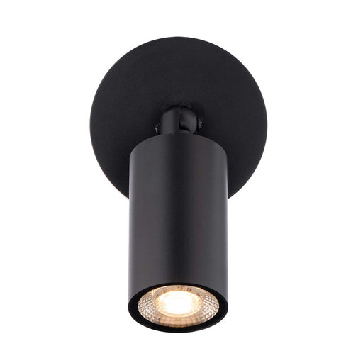 WAC Cylinder 1Lt LED Adjustable Wall Light, Black/White
