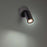 WAC Cylinder 1Lt LED Adjustable Wall Light, Black/White