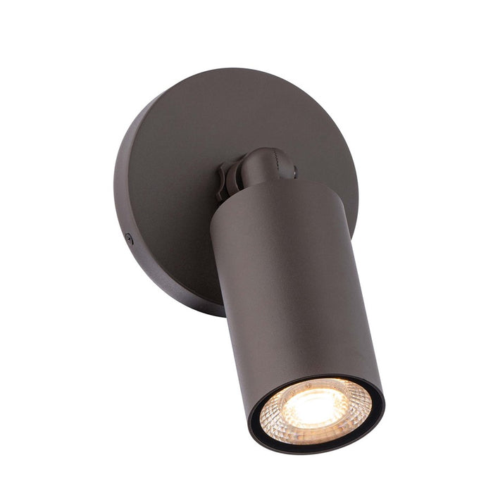 WAC Cylinder 1Lt LED Adjustable Wall Light, Bronze/White - WS-W230301-30-BZ