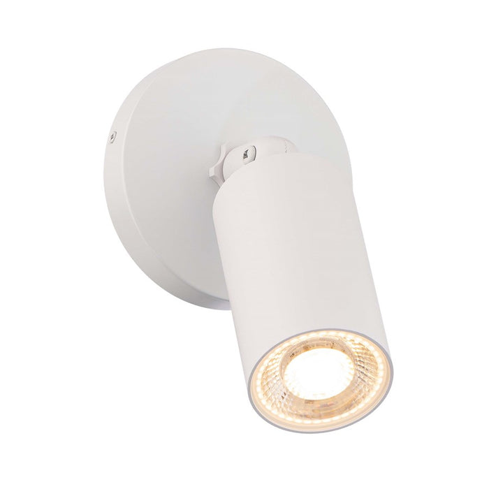 WAC Cylinder 1Lt LED Adjustable Wall Light, White/White - WS-W230301-30-WT