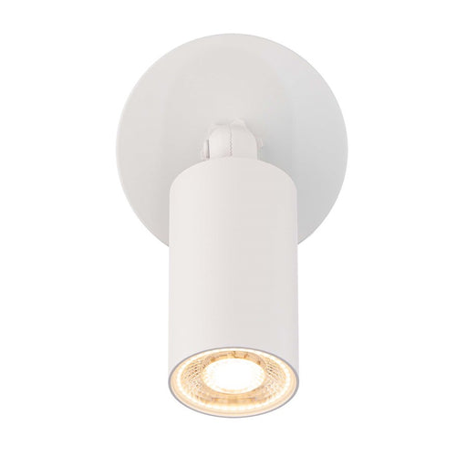 WAC Cylinder 1Lt LED Adjustable Wall Light, White/White