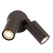 WAC Cylinder 2Lt LED Adjustable Wall Light, Bronze/White - WS-W230302-30-BZ