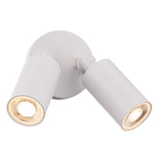 WAC Cylinder 2Lt LED Adjustable Wall Light, White/White - WS-W230302-30-WT