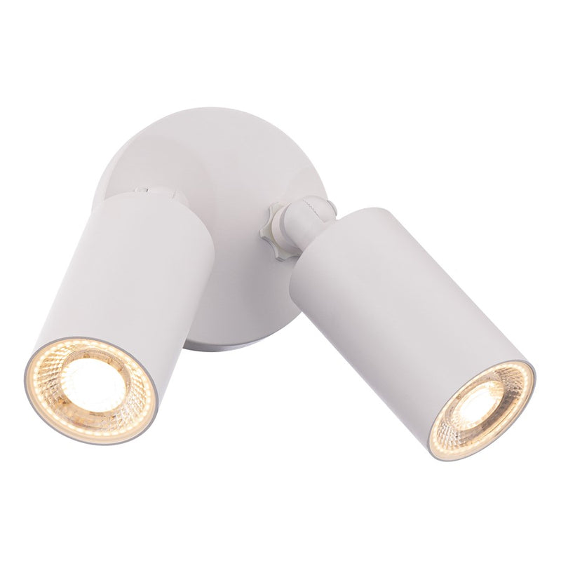 WAC Cylinder 2Lt LED Adjustable Wall Light, White/White - WS-W230302-30-WT