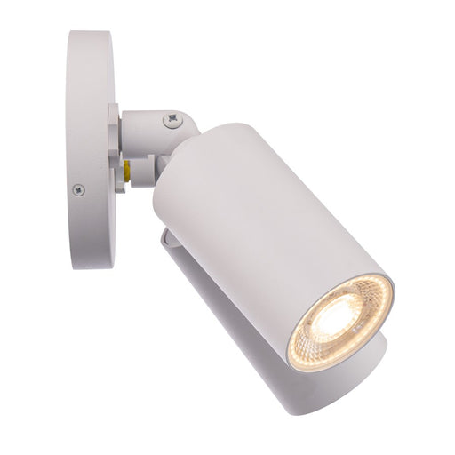 WAC Cylinder 2Lt LED Adjustable Wall Light, White/White