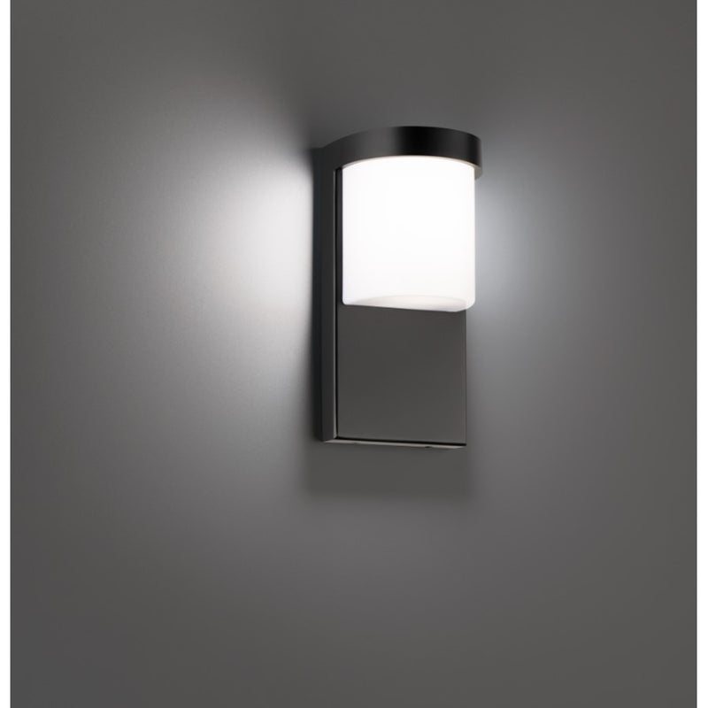 WAC Lighting Midtown 1Lt LED Outdoor Wall/15W, Black/White