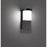 WAC Lighting Midtown 1Lt LED Outdoor Wall/15W, Black/White