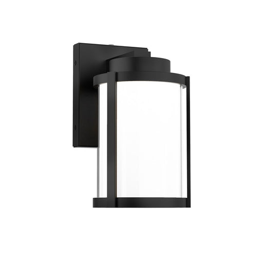 WAC Lantern 1Lt LED 10" Outdoor Wall Light, Black/Clear/Frost - WS-W250110-CS-BK
