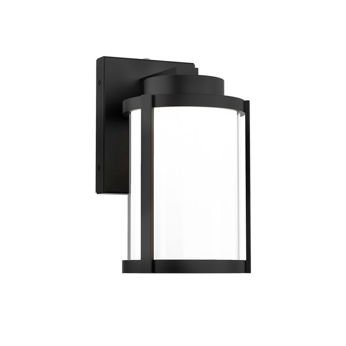 WAC Lantern 1Lt LED 10" Outdoor Wall Light, Black/Clear/Frost - WS-W250110-CS-BK