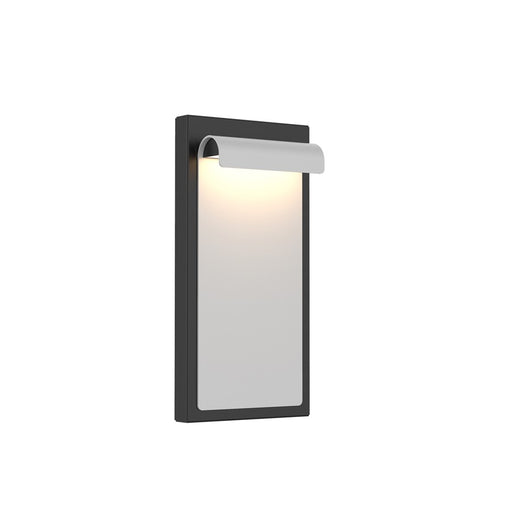 WAC Cap LED 12" Outdoor Wall Light, Graphite Black/Frost - WS-W250212-CS-GHBK