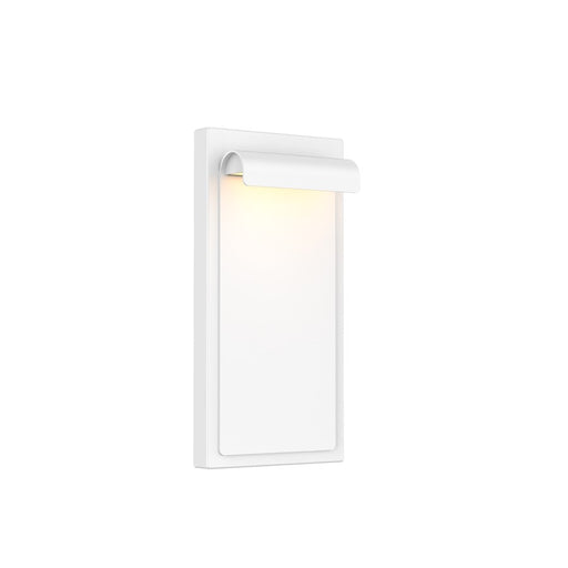 WAC Cap 1Lt LED 12" Outdoor Wall Light, White/Frosted - WS-W250212-CS-WT