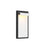 WAC Cap 1Lt LED 12" Outdoor Wall Light, White Black/Frosted - WS-W250212-CS-WTBK
