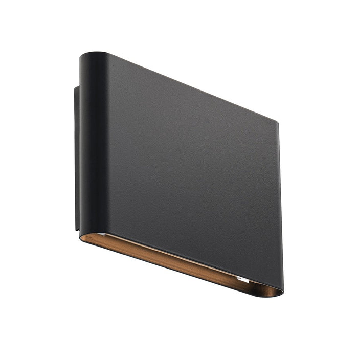 WAC Tablet 2Lt LED Outdoor Wall Light, Black/Frosted - WS-W250305-CS-BK