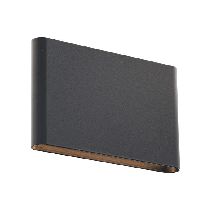 WAC Tablet 2Lt LED Outdoor Wall Light, Black/Frosted