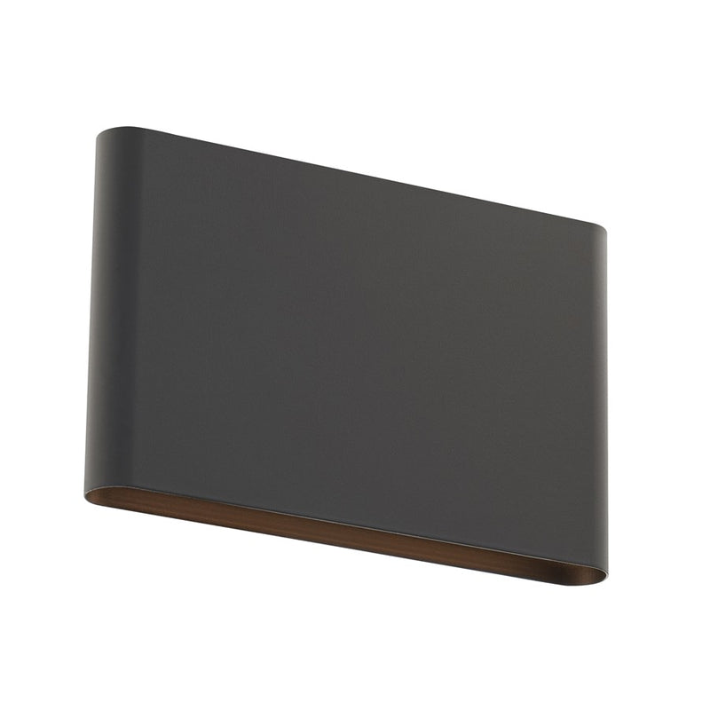 WAC Tablet 2Lt LED Outdoor Wall Light, Bronze/Frosted