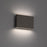 WAC Tablet 2Lt LED Outdoor Wall Light, Bronze/Frosted