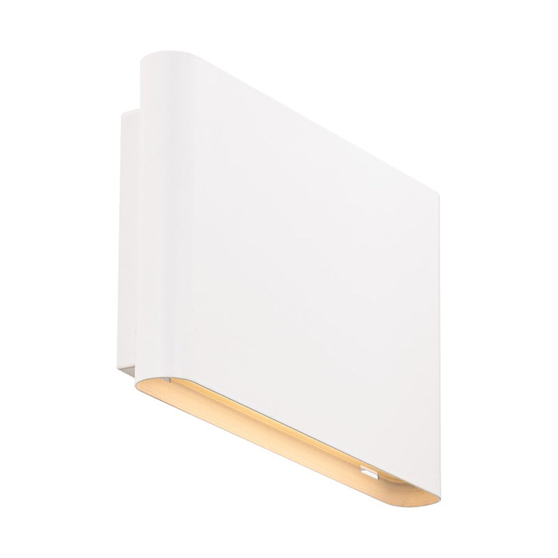 WAC Tablet 2Lt LED Outdoor Wall Light, White/Frosted - WS-W250305-CS-WT