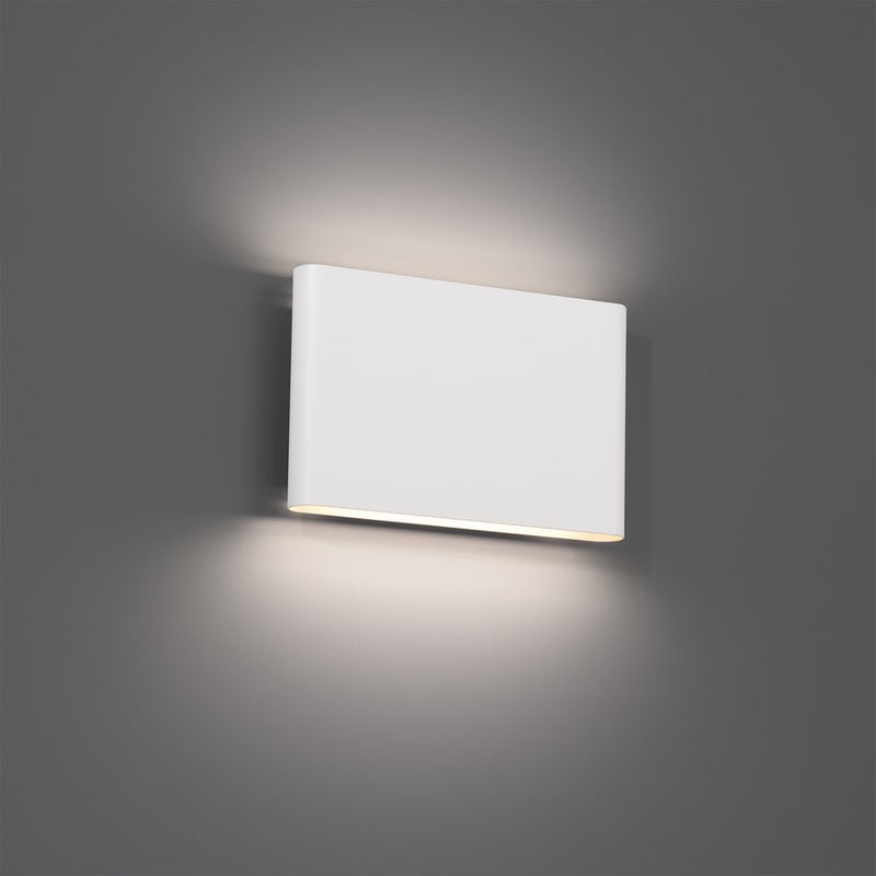 WAC Tablet 2Lt LED Outdoor Wall Light, White/Frosted