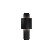 dweLED Piston 1 Light 14" Outdoor Wall Light/3000K, Black/ - WS-W32514-30-BK