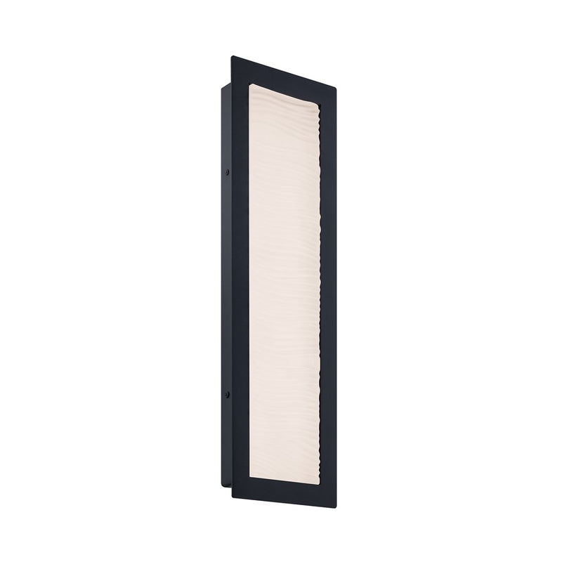 dweLED Wavelet 1 Light 20" Outdoor Wall Light/2700K, Black/ - WS-W38520-27-BK