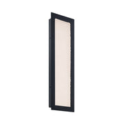 dweLED Wavelet 1 Light 20" Outdoor Wall Light/3500K, Black/ - WS-W38520-35-BK