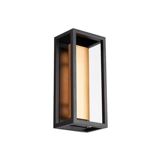 dweLED Hathaway LED 1 Light In/Out Wall 3000K, Black/Brass