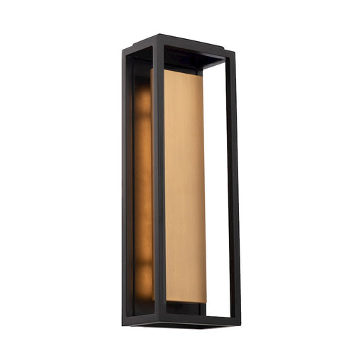 dweLED Hathaway LED 1 Light In/Out Wall 3000K, Black/Brass
