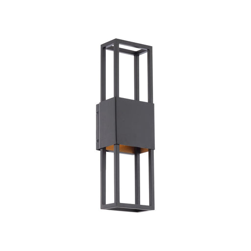 dweLED Nightvision LED 2 Light In/Out Wall 3000K, Black/Gold