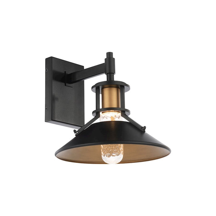 dweLED Sleepless LED 1 Light In/Out Wall, Black/Brass/Clear -