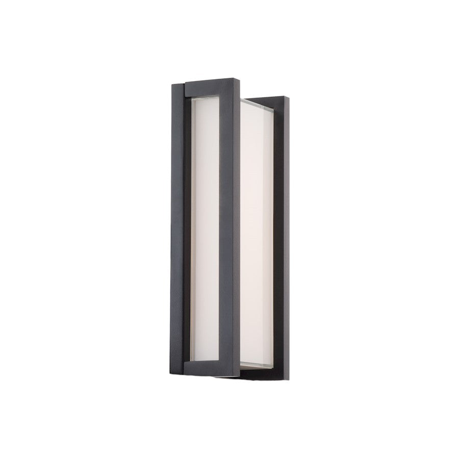 dweLED Axel LED 1 Light In/Out Wall Light 3000K, Black/Opal