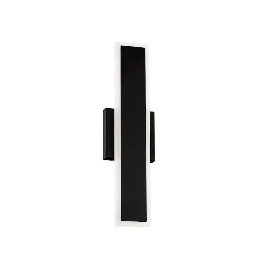 dweLED Bastone 18" LED Outdoor Wall Sconce 2700K, Black - WS-W99418-27-BK