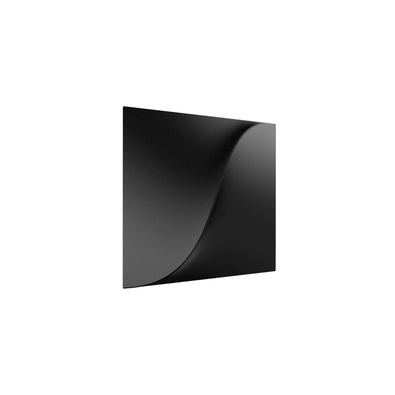 WAC Lighting Double Diamond 6in 1-Light Wall Sconce | Contemporary Black Aluminum and Frosted Acrylic | Bedroom & Hallway Accent Light | Model WS101606-BK