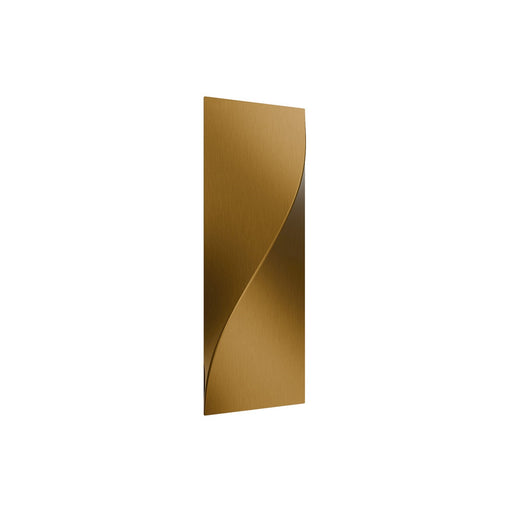 WAC Lighting Double Diamond 20in 1-Light Wall Sconce | Contemporary Aged Brass Aluminum and Frosted Acrylic | Living Room & Bedroom | Model WS101620-AB